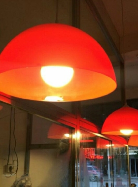 板栗餐吊灯卤菜店塑料红色肉食熟食红罩水果灯罩超市灯蔬菜红灯罩