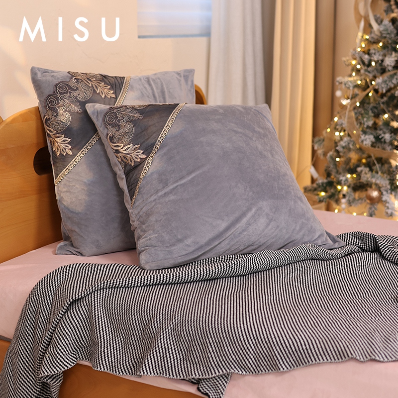 牛奶绒大抱枕腰枕靠枕套冬季