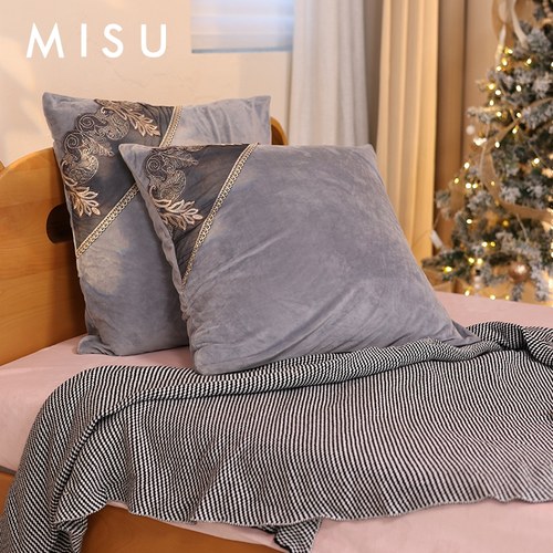 牛奶绒大抱枕腰枕靠枕套冬季
