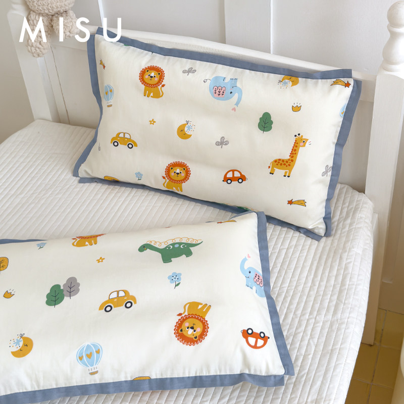 米苏A类卡通全棉儿童枕套