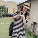 现货主推新款2024夏季条纹连衣裙160-5346-P105158，女装连衣裙，浙宝160