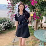 现货主推新款2023小香风两件套160-5342-P125178，女装套装/套裙，浙宝160