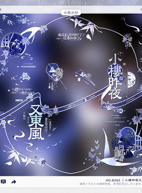 【小楼昨夜又东风】古风异形水印框套组适配原创扭蛋头像oc设稿件