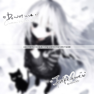 【手写预览框】简约英文秀图模板百搭适配原创扭蛋头像oc设稿漫截