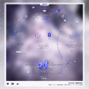 【朦胧月色】稿风英伦欧式细字水印框套组适配原创厚涂头像oc设稿