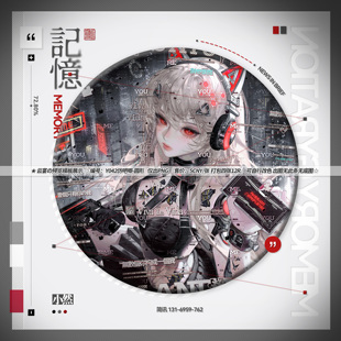 【仿吧唧】稿风日漫谷子秀图预览模板适配原创扭蛋头像oc设稿水印