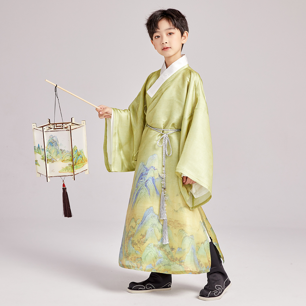 兴业堂原创儿童汉服男童春夏薄款