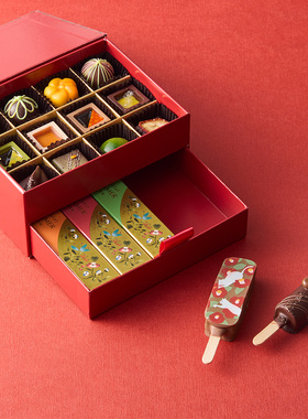 日本 冬季限定 BEL AMER京都别邸 双层巧克力礼盒 盒装 17枚