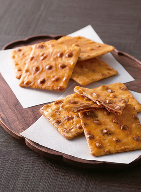 日本 期间限定 酱油X柚子味付煎饼 盒装 16枚