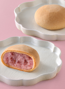 日本 春季限定 俵屋吉富 草莓乳果馒头 盒装 5枚