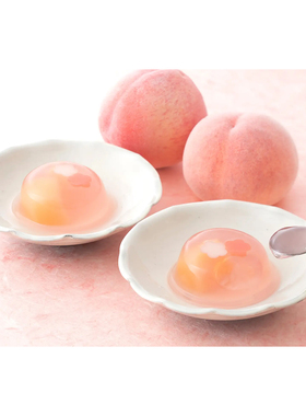 日本 女儿节限定 桃香 吉野本葛桃肉果冻 盒装 6枚