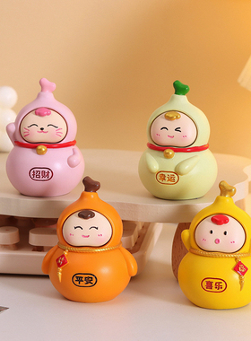 葫芦小摆件桌面装饰公仔