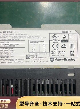 AB变频器25B-D1P4N114，PowerFlex 52询价