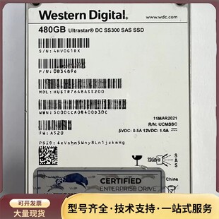 日立西数原厂 SS300 480G SAS固态硬盘,型号HUSTR7648ASS200询价