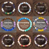 (Трансграничная торговля), натуральный аксессуар, эластичный браслет из бисера, европейский стиль, 8mm