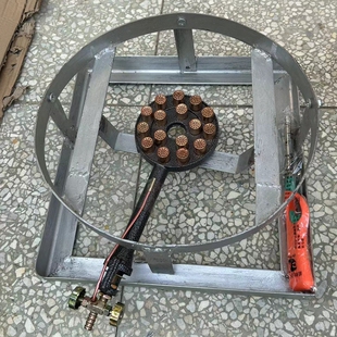 龙嘴大铜壶茶汤壶专用燃气支架灶头防风罩倒壶水支架铁制焊接制作