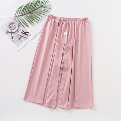 夏季薄款卧床老人偏瘫衣服裤子胳膊腿骨折易穿脱护理服病号服半裤