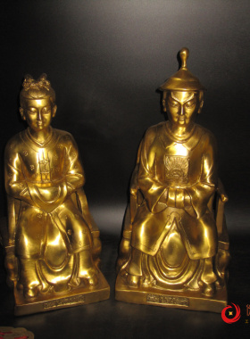 黄太爷太奶夫人古典人物艺术摆件