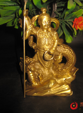 哪吒三太子像纯铜三坛海会