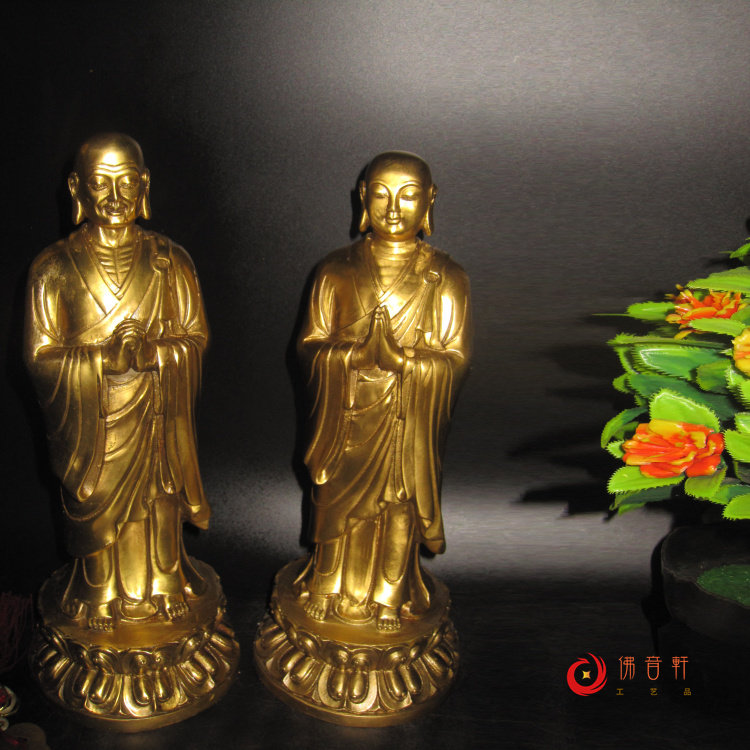 包邮阿难迦叶尊者阿难陀尊者摩柯柯迦叶尊者铜神佛像古典人物摆件