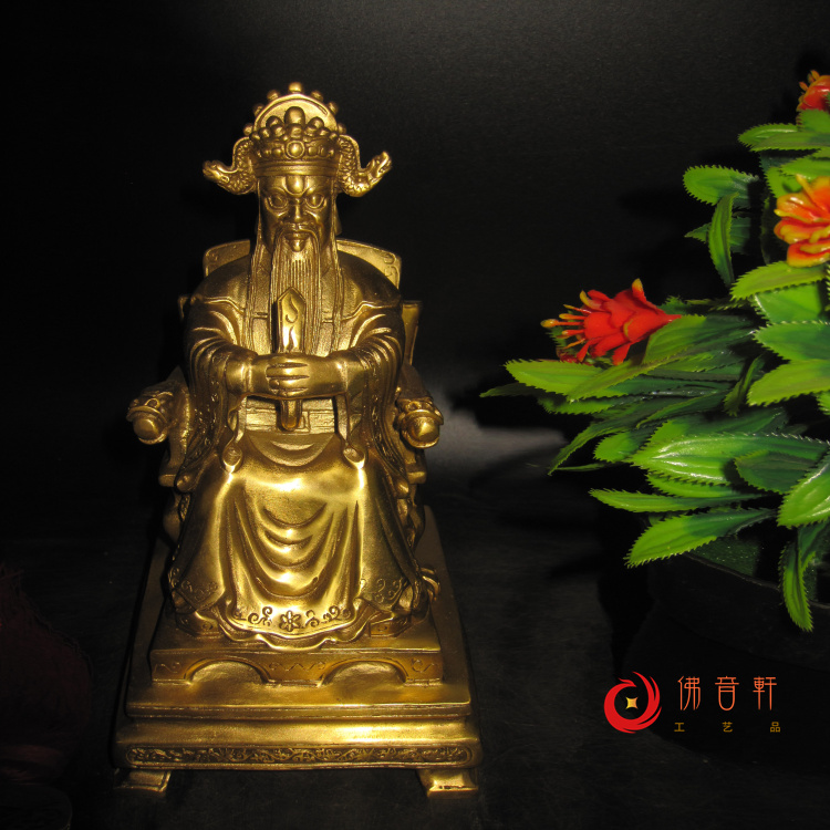 纯铜广济龙王菩萨财神爷