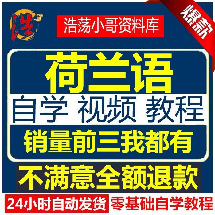 荷兰语基础入门新手一学就会视频教程拼音标字母日常用语在线课程