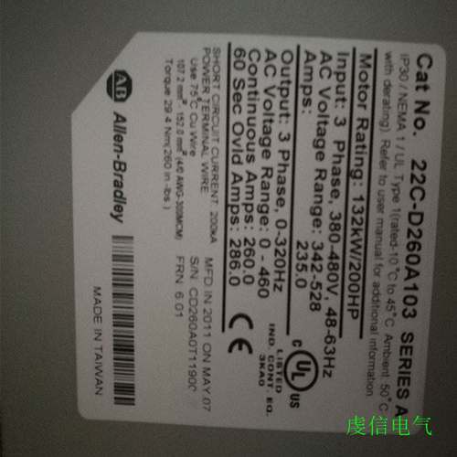 （议价）22C-B075A103 AB 变频器 罗克韦尔处理器22CB075A103正品