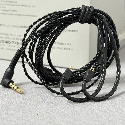HiFi耳机线0.78插针3.5mm带麦通话四股升级耳机线绕耳耳机线双针