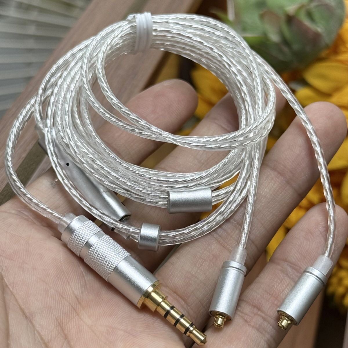新款 欧亚德mmcx耳机升级线镀银发烧铁氟龙se215/535/846耳机线