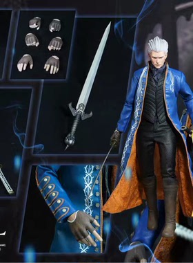 御宅手办 ASMUS TOYS 鬼泣 维吉尔 DMC002 恶魔猎人3 Vergil 现货