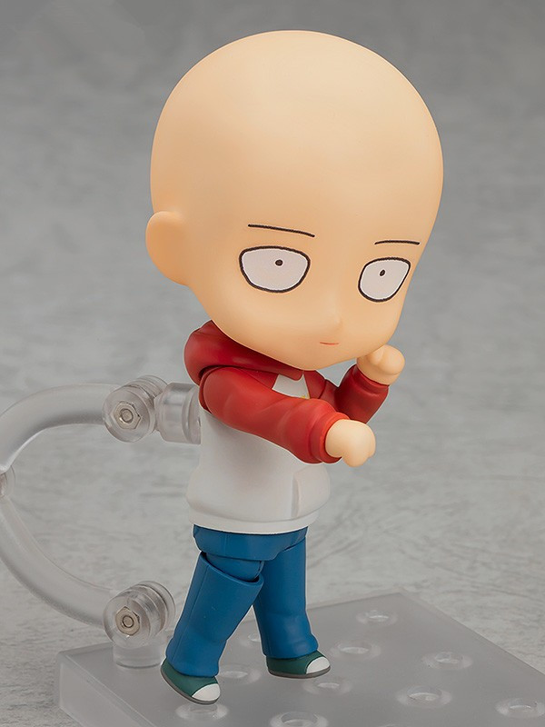 御宅手办正版现货 GSC 一拳超人 埼玉 OPPAI 连帽衫 粘土人Q版