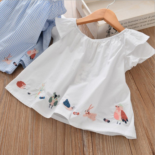 新款宽松风娃娃衫儿童装短袖t恤