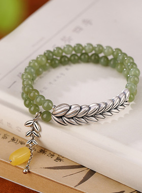 足银双圈手链本月新品限时优惠