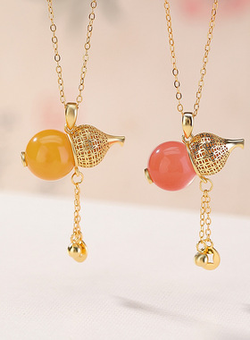 本月新品限时优惠葫芦铜钱项链