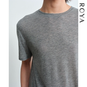 ROYA 男 TEE透气无感t恤春夏款 天丝羊毛混纺圆领短袖 轻薄短袖