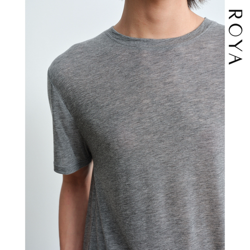 ROYA | 天丝羊毛圆领短袖轻薄短袖TEE透气无感高质健身t恤夏款男