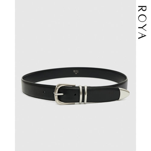 ROYA丨进口土耳其全粒面头层牛皮VINTAGE银做旧意大利复古风腰带