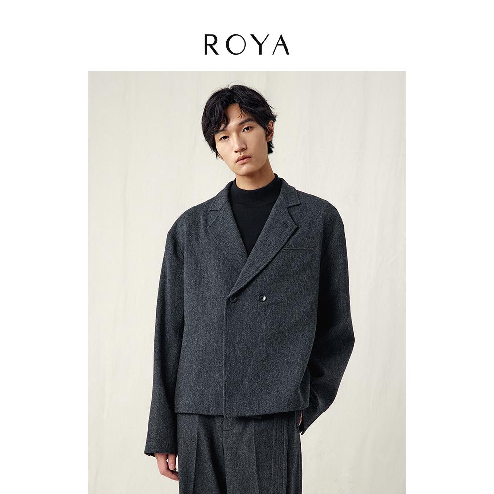 羊毛混纺日常通勤西服外套ROYA