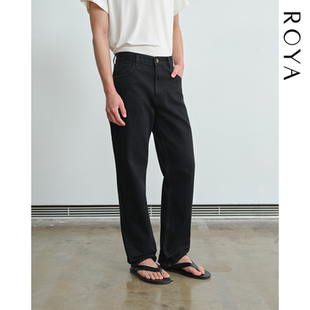 ROYA | 美国康龙CONE经典黑轻水洗直筒牛仔裤日常通勤牛仔裤春款