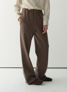 ROYA | 澳洲美丽诺羊毛棉混纺针织休闲裤