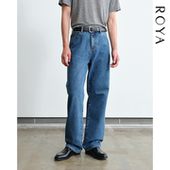 进口康龙CONE靛蓝丹宁水洗蓝牛春款 ROYA 美产康龙直筒牛仔裤