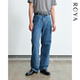 进口康龙CONE靛蓝丹宁水洗蓝牛春款 ROYA 美产康龙直筒牛仔裤