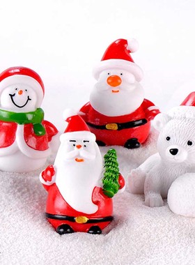 微景观生态瓶摄影圣诞老人小摆件