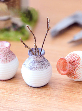 微景观摄影卡通多肉植物细口花瓶