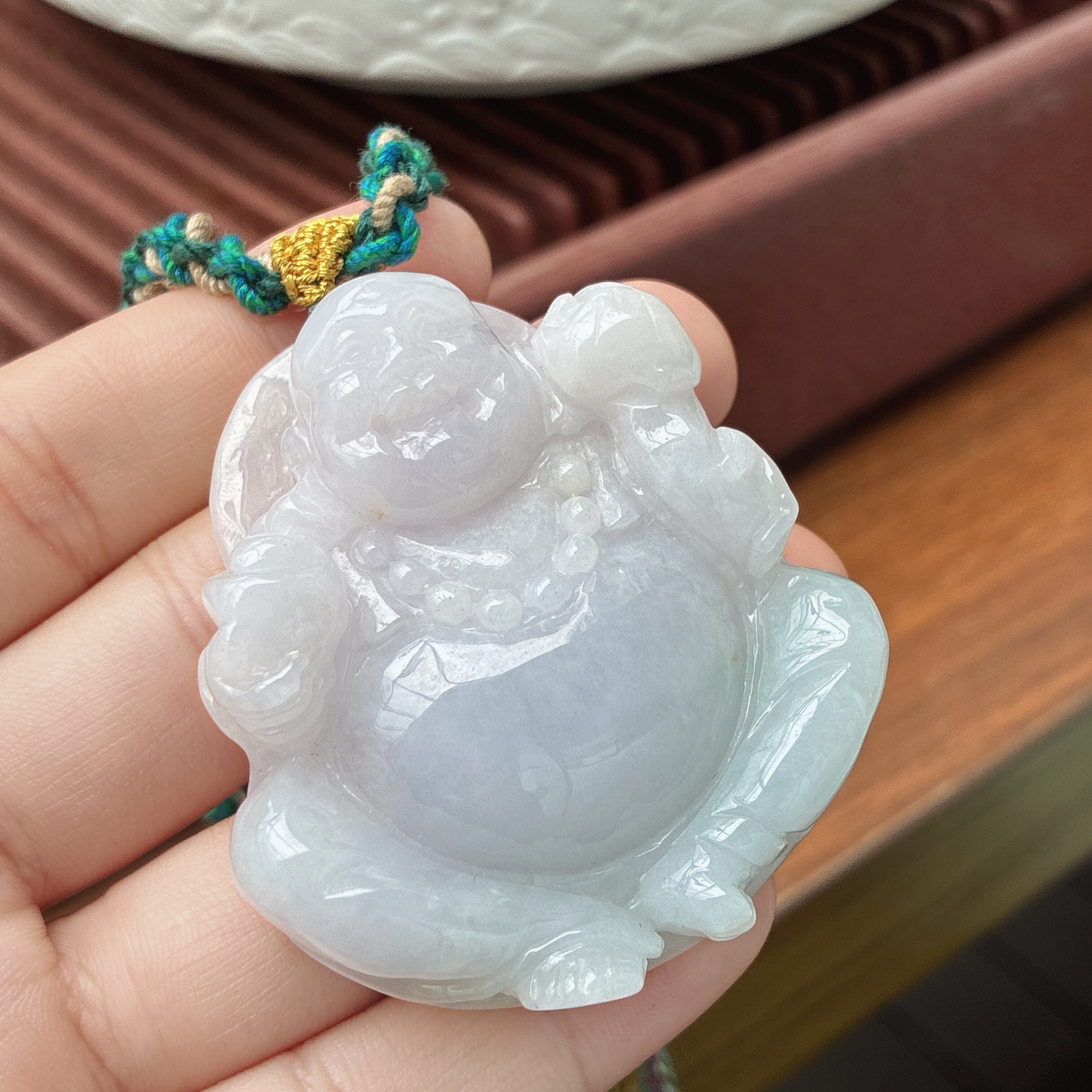缅甸天然翡翠a货翡翠佛公吊坠