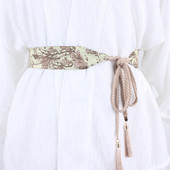 复古编织腰带系带汉服配饰宽腰带装 饰连衣裙子衬衫 布腰封收腰外搭