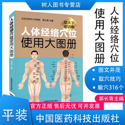 正版现货 人体经络穴位图标准大图册 中医养生人体经络穴位图解书  中医推拿按摩学书籍手法  人体穴位图解大全书经络穴位按摩图谱