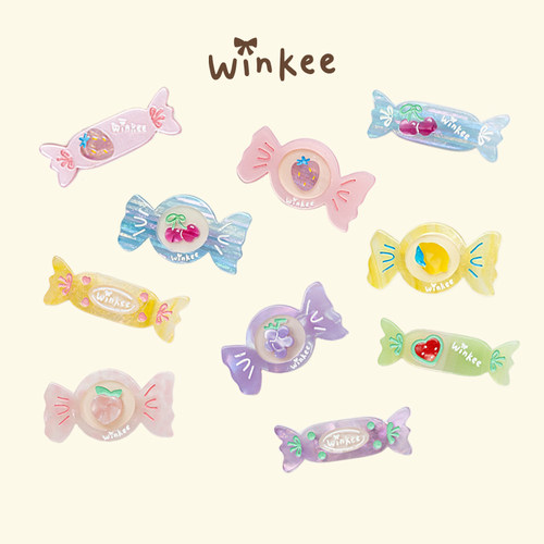winkee宝宝糖果醋酸发夹bb夹婴幼童刘海夹新款儿童发夹可爱头饰