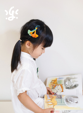 古古楽gugu24节气物候秋宝宝手工发夹乐畈儿童手工发夹90元包邮