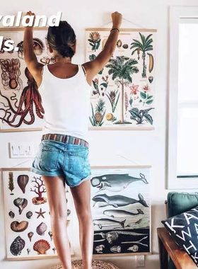 【CAVALLINI海报】美国高颜值海报文艺美式插画风格装饰复古拼图